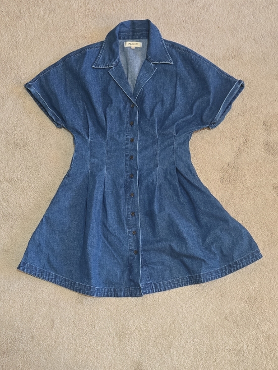 Madewell Dresses & Skirts - Madewell Blue Denim Button-Front Mini Dress